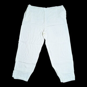 Marisol - Women's White Lounge Pants - Size Large